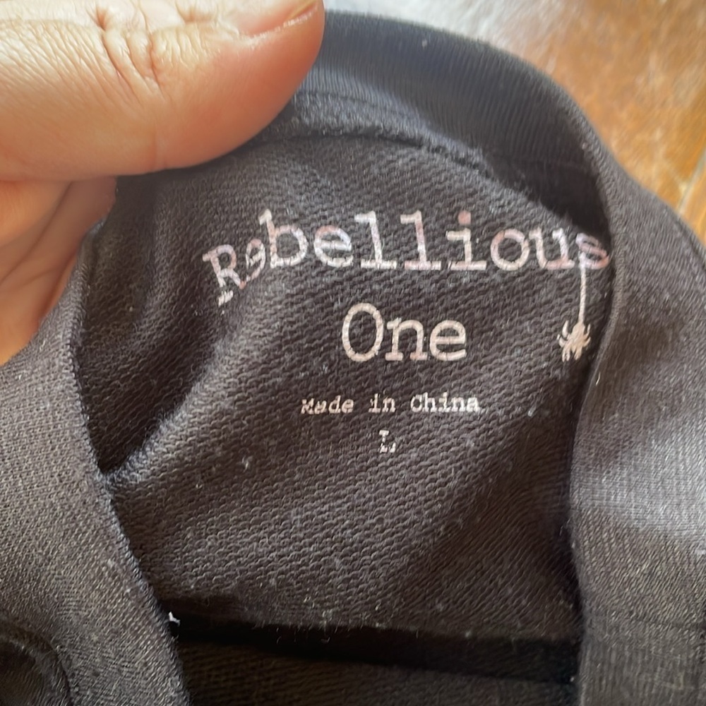 EUC Rebellious Women's Top Black L - Picture 6 of 7